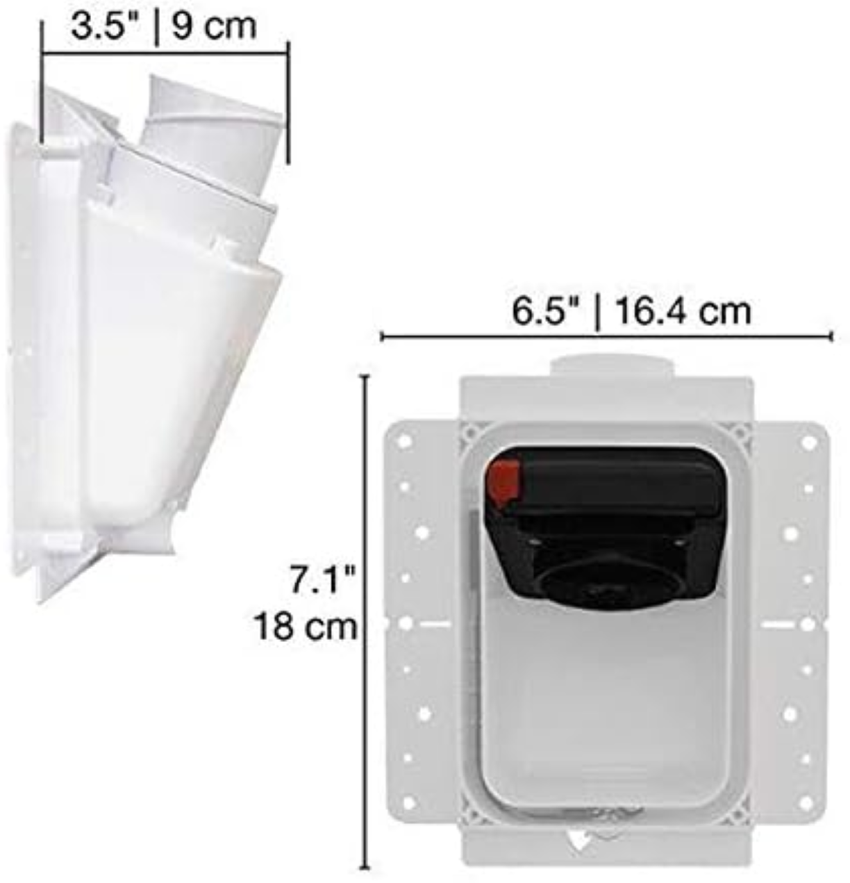 Scatola da incasso Retraflex® per aspirazione centralizzata con tubo a scomparsa