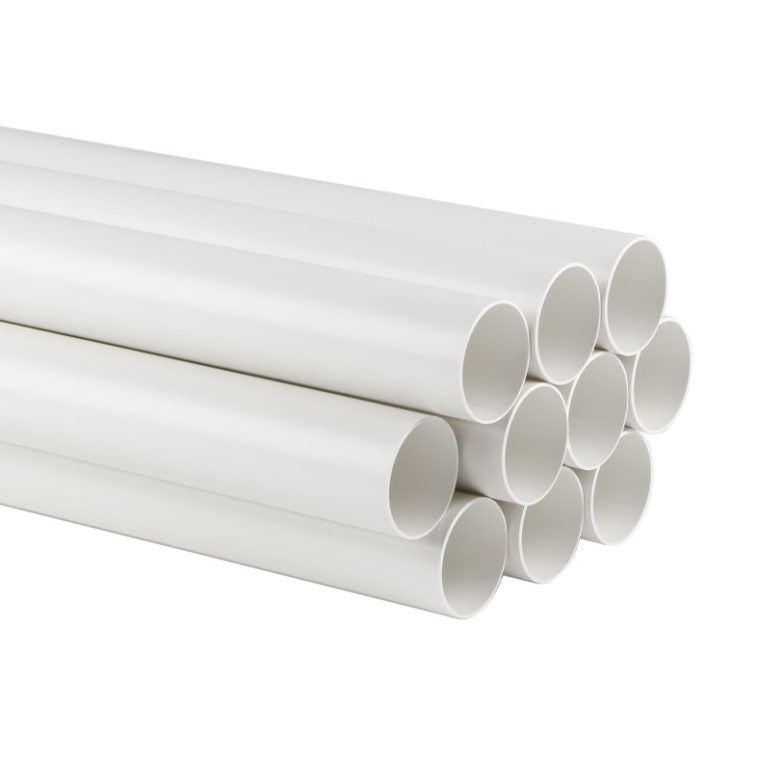 Tubo pvc bianco spessore mm 1,7 per predisposizione tubo a scomparsa barra da 2 mt