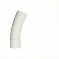 Curva in pvc bianca largo raggio a 22,5° per impianto a scomparsa